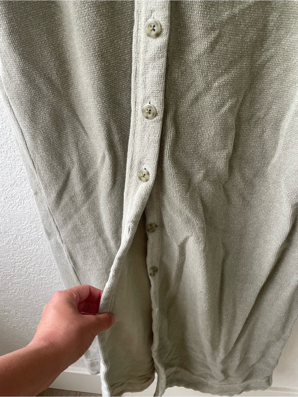 Vintage Eddie Bauer Button Cotton Maxi Dress - Picture 3 of 4